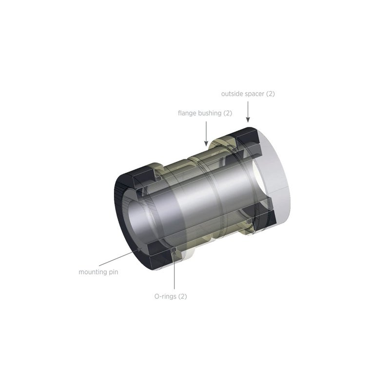 Fox Shox Shock Mount Hardware with Crush Washer - Aluminum (M8 x 22.20mm (0.874in)) - Image 2
